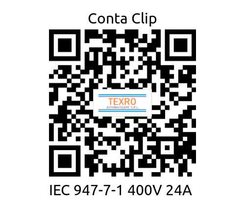 Conta Clip-IEC 947-7-1 400V 24A  price