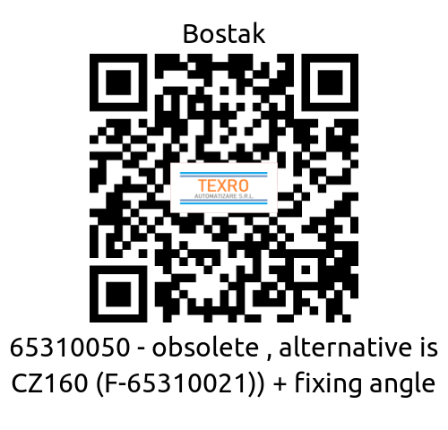 Bostak-65310050 - obsolete , alternative is CZ160 (F-65310021)) + fixing angle price
