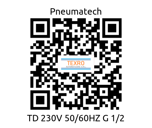Pneumatech-TD 230V 50/60HZ G 1/2 price