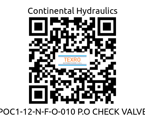 Continental Hydraulics-POC1-12-N-F-O-010 P.O CHECK VALVE price