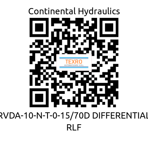 Continental Hydraulics-RVDA-10-N-T-0-15/70D DIFFERENTIAL RLF price