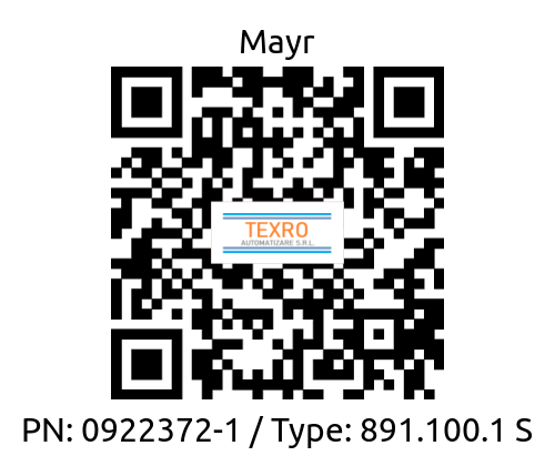 Mayr-PN: 0922372-1 / Type: 891.100.1 S price