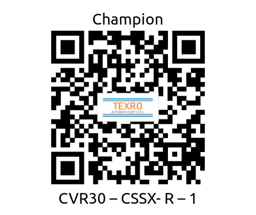 Champion-CVR30 – CSSX- R – 1 price