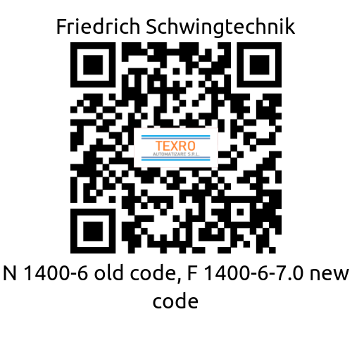 Friedrich Schwingtechnik-N 1400-6 old code, F 1400-6-7.0 new code price