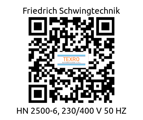 Friedrich Schwingtechnik-HN 2500-6, 230/400 V 50 HZ price