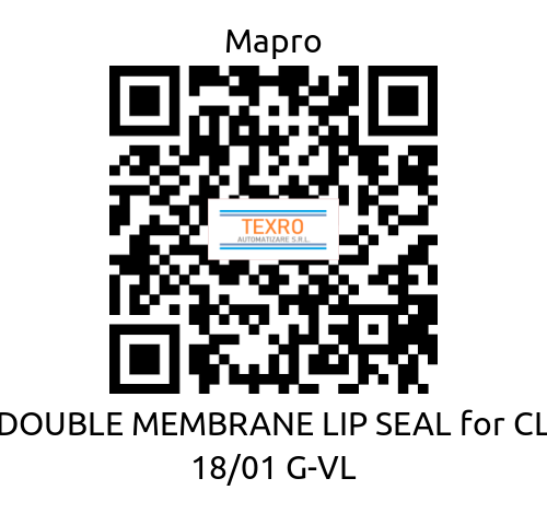 Mapro-DOUBLE MEMBRANE LIP SEAL for CL 18/01 G-VL price