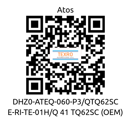 Atos-DHZ0-ATEQ-060-P3/QTQ62SC E-RI-TE-01H/Q 41 TQ62SC (OEM) price