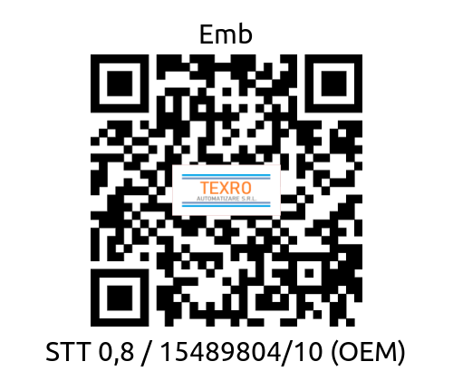 Emb-STT 0,8 / 15489804/10 (OEM) price