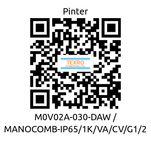 Pinter-M0V02A-030-DAW / MANOCOMB-IP65/1K/VA/CV/G1/2 price