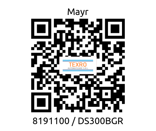Mayr-8191100 / DS300BGR price