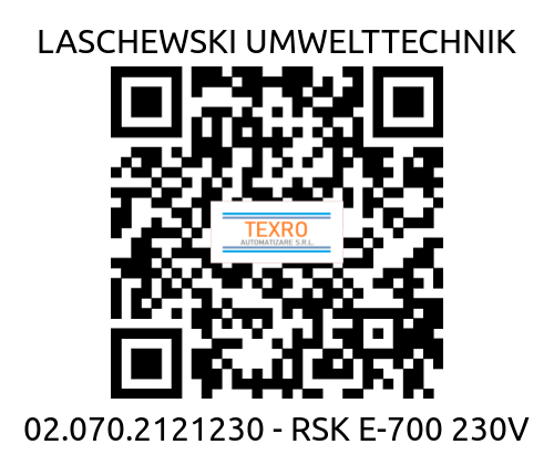LASCHEWSKI UMWELTTECHNIK-02.070.2121230 - RSK E-700 230V price