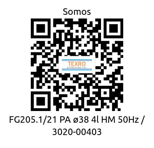 Somos-FG205.1/21 PA ø38 4l HM 50Hz / 3020-00403 price