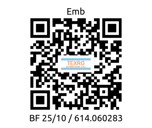 Emb-BF 25/10 / 614.060283 price