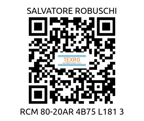 SALVATORE ROBUSCHI-RCM 80-20AR 4B75 L181 3 price