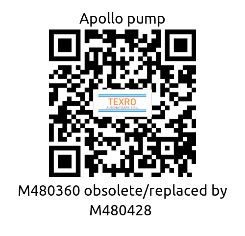 Apollo pump-M480360 obsolete/replaced by M480428  price