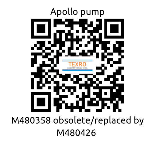 Apollo pump-M480358 obsolete/replaced by M480426  price