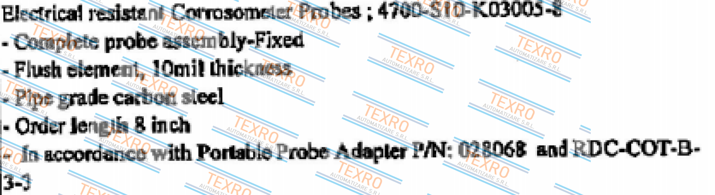 Cosasco-P/N 4700-S10-K03005-8  price