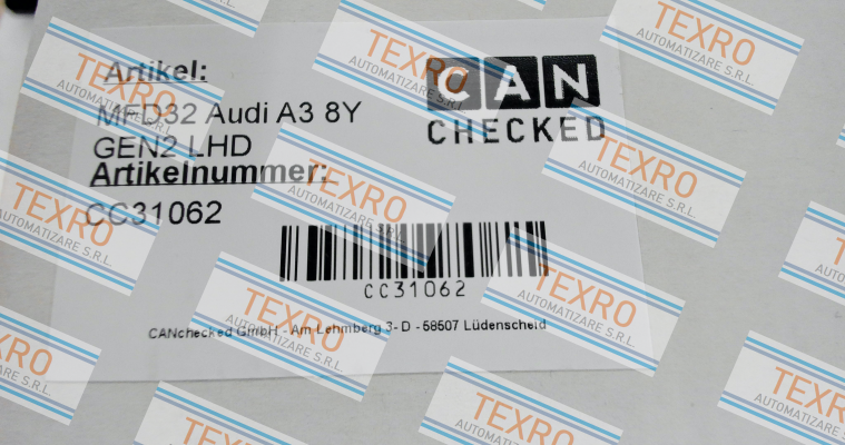 CANchecked-280156 / CANchecked MFD32 GEN 2 - 3.2" Display Audi A3 8Y - LHD price