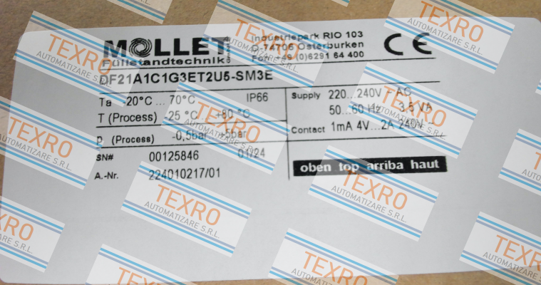 Mollet-DF21A1C1G3ET2U5-SM3E price