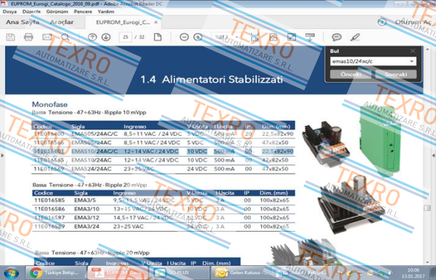 Eurogi-11E016401 / EMAS10 / 24AC / C price
