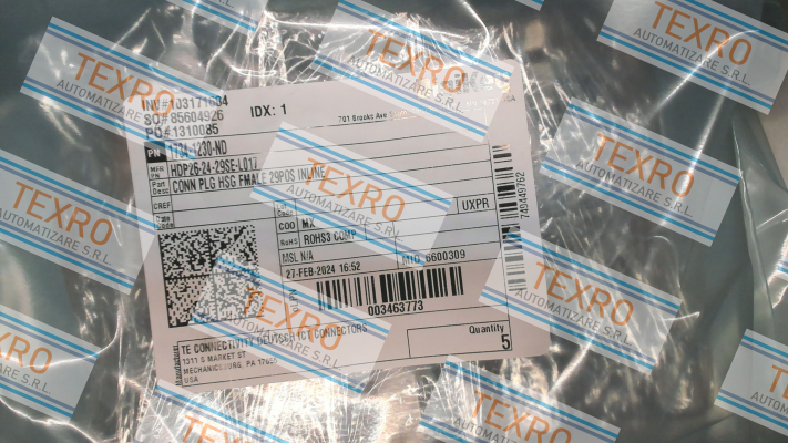 Deutsch (TE Connectivity)-HDP26-24-29SE-L017 price