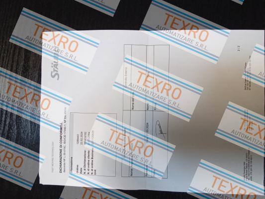 Staubli-Certificate of conformity (RBE06.1252/IC/HPI) price