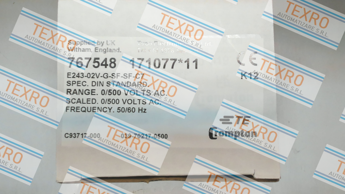 CROMPTON INSTRUMENTS (TE Connectivity)-039-70217-0500 price