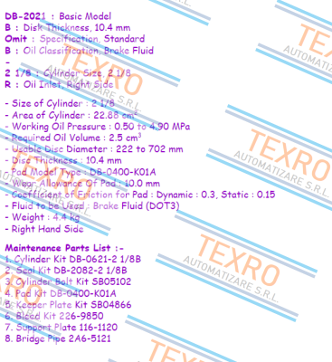 Suntes-DB-2021BB-2 1/8R price