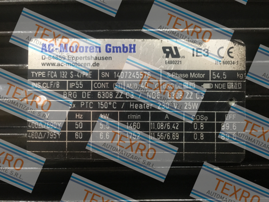 AC Motoren-FCA 132 S-4 / PHE B5 UL price