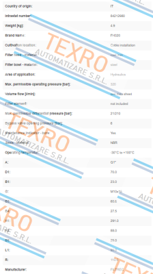 Filtrec-FH320D121000BB5DS000S0 price