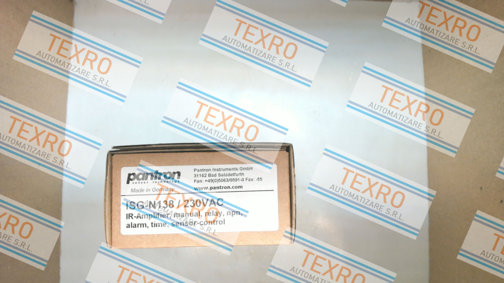 Pantron-p/n: 9ISG201, Type: ISG-N138/230VAC price