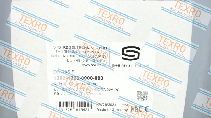 S+S REGELTECHNIK-DS-205-F price