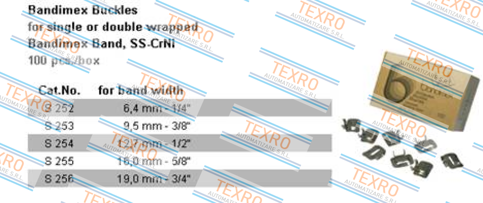 Bandimex-3/8” rostfrei V2A S 253  price