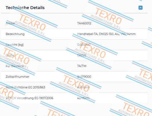 End Armaturen-TA534011 price