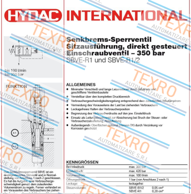 Hydac-SBVE-R1/2-01X-XXXV price