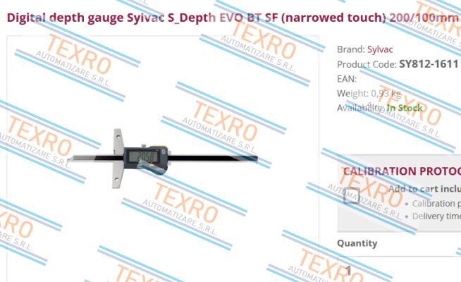 Sylvac-812.1611 (S-Depth EVO BT SF) price