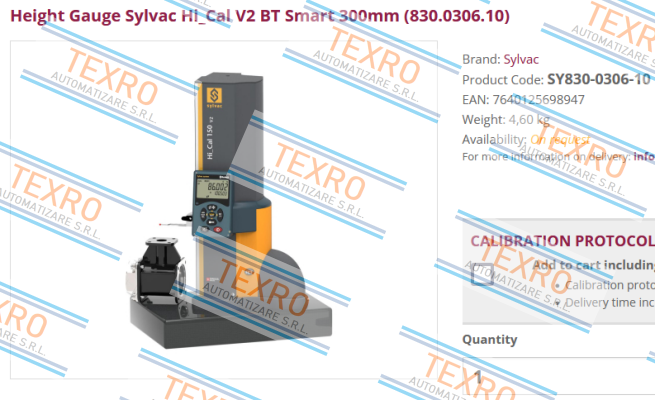 Sylvac-SY830-0306-10 price