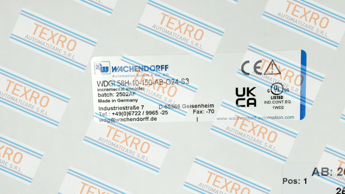 Wachendorff-WDGI 58H-10-150-AB-G24-S3 price