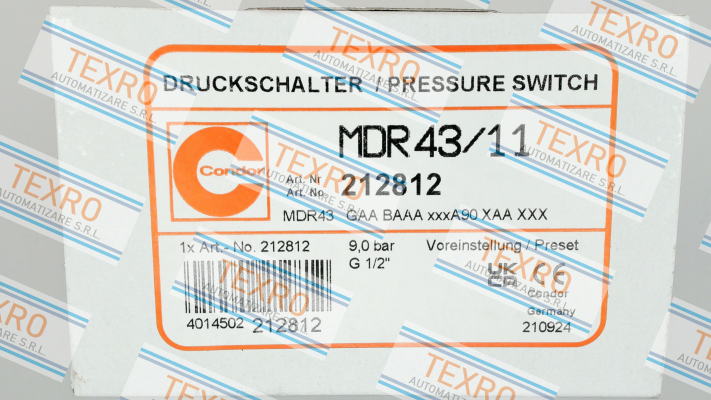 Condor-P/N: 212812, Type: MDR 43/11 price