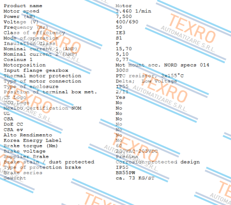 Nord-132MP/4 BRE60 RG TF price