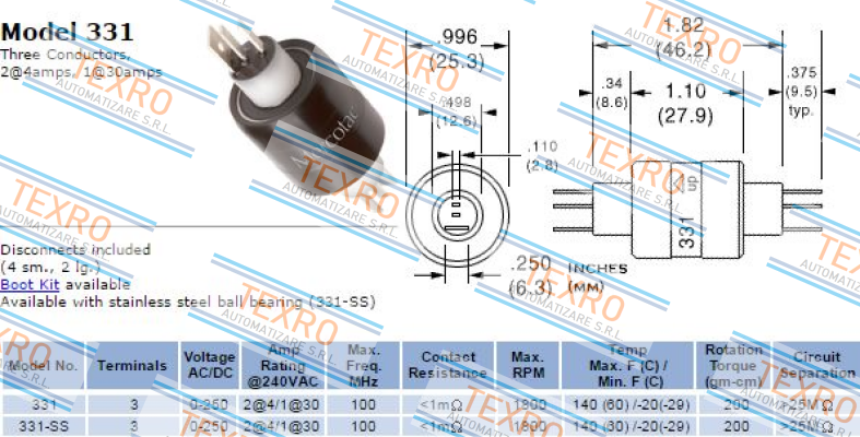 Mercotac-LM03-03310-S0 , Type 331-VA  price