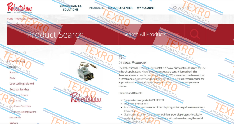 Robertshaw-D1 series price