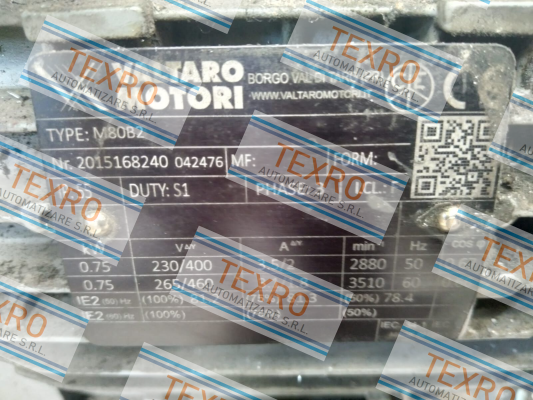 Valtaro Motori-080/2P/0.75KW/230-400-50/B5 price