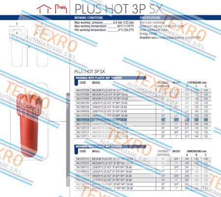 Atlas Filtri-Senior Plus HOT 3P AFP SX AB price