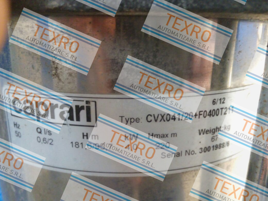 CAPRARI-CVX041/20+F0400T211 obsolete, replacement CVX051/20+E0300T212-V  price