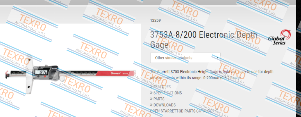 Starrett-3753A-8/200 price