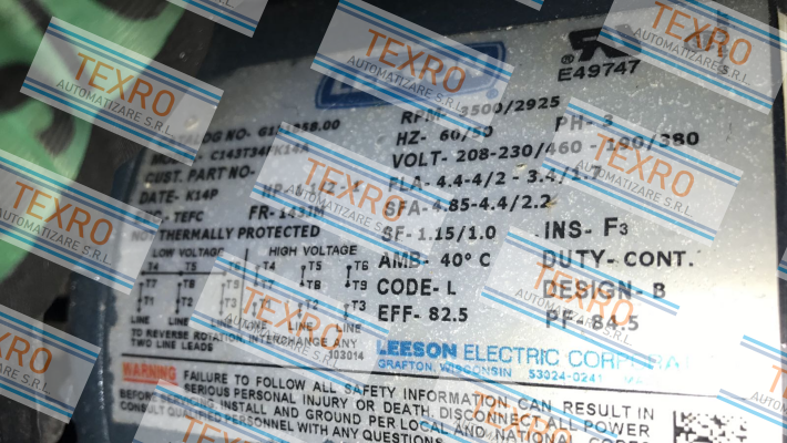 Leeson-C143T34FK14A (obsolete) - replaced by 122085.00  price