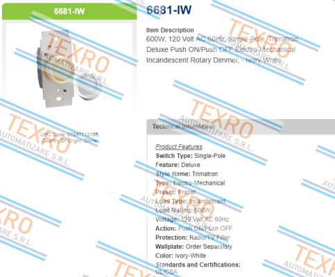 Leviton-6681-IW price