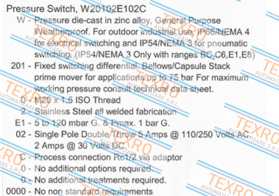 Delta Controls-W-201-0-2-E1-02-C                     price