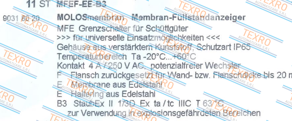 Mollet-MFEF-EE-B3 price
